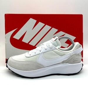 Nike Waffle Debut Shoes Womens 9 White Black Orange Retro Running Sneakers